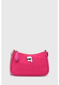 Karl Lagerfeld torebka kolor różowy. Kolor: różowy