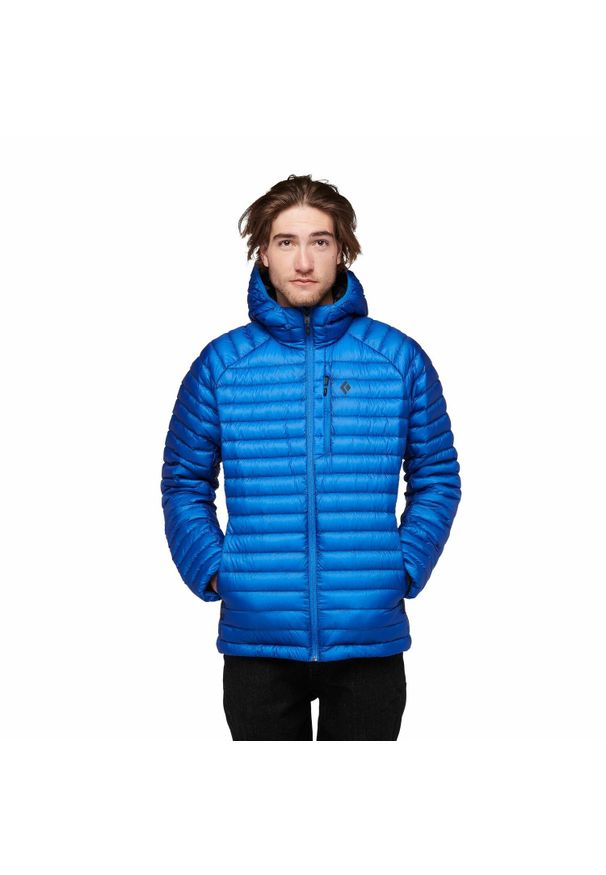 Męska kurtka puchowa Black Diamond Approach Down Hoody. Kolor: niebieski. Materiał: puch. Sport: turystyka piesza