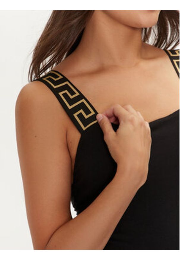 VERSACE - Versace Body 1016387 1A10011 Czarny Slim Fit. Kolor: czarny. Materiał: bawełna