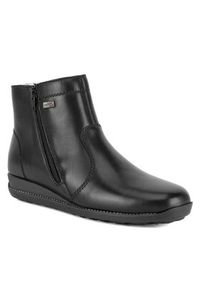 Rieker Botki 98252-01 Czarny. Kolor: czarny. Materiał: skóra