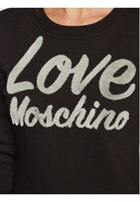 Love Moschino - LOVE MOSCHINO Sukienka dzianinowa W5D0601M 4432 Czarny Regular Fit. Kolor: czarny. Materiał: dzianina, syntetyk #5