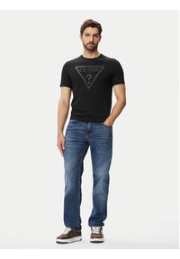 Guess T-Shirt M6YI71 K3745 Czarny Slim Fit. Kolor: czarny. Materiał: bawełna #4