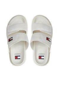 Tommy Jeans Klapki Tjw Puffed Sandal EN0EN02560 Écru