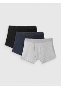 4f - 4F Bielizna bokserki (3-pack) męskie - multikolor L. Kolor: wielokolorowy. Materiał: elastan, bawełna, guma #1