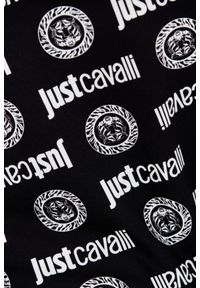 Just Cavalli - JUST CAVALLI Czarne spodnie dresowe Logo Tigre. Kolor: czarny. Materiał: dresówka #2