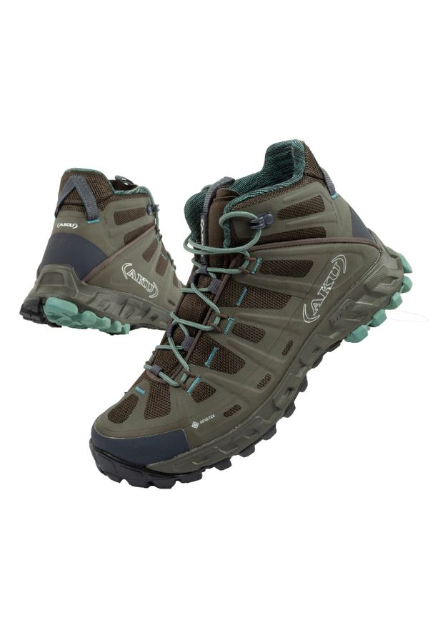 Buty trekkingowe damskie Aku Selvatica Mid Gore-Tex. Kolor: zielony. Materiał: tkanina. Szerokość cholewki: normalna. Technologia: Gore-Tex