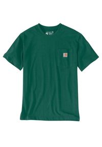 Koszulka sportowa męska T-shirt Carhartt Heavyweight Pocket K87. Kolor: zielony