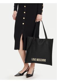 Love Moschino - LOVE MOSCHINO Torebka JC4020PP1NKD0000 Czarny. Kolor: czarny. Materiał: skórzane #6