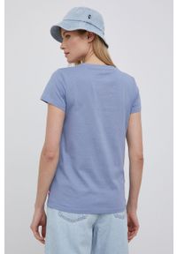 Levi's® - Levi's t-shirt bawełniany kolor fioletowy. Okazja: na spotkanie biznesowe, na co dzień. Kolor: fioletowy. Materiał: bawełna. Wzór: nadruk. Styl: biznesowy, casual #5