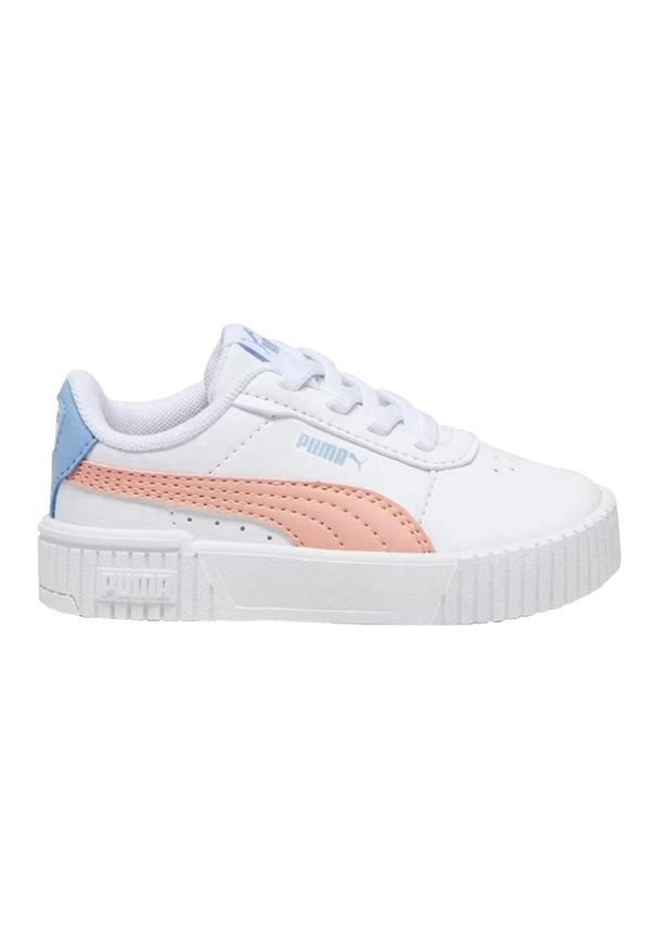 Puma - Buty Dziecięce Ze Skóry Ekologicznej Carina 2.0 AC. Kolor: biały. Materiał: skóra ekologiczna. Sport: turystyka piesza