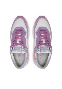 Karl Lagerfeld - KARL LAGERFELD Sneakersy KL63114 Kolorowy. Kolor: fioletowy. Materiał: zamsz, skóra. Wzór: kolorowy