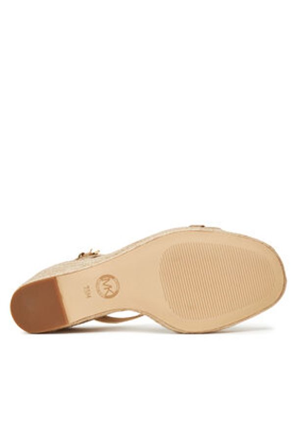 MICHAEL Michael Kors Espadryle Mandy Wedge 40R5MAMS2M Złoty. Kolor: złoty. Materiał: skóra