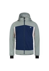 DARE 2B - Męska Kurtka Soft Shell Mountaineer. Kolor: zielony, wielokolorowy, niebieski, szary