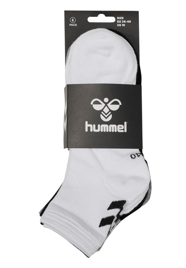 Hummel Skarpetki ZESTAW 6-Pack Z SZEWRONAMI MID CUT. Kolor: biały, wielokolorowy, czarny, szary