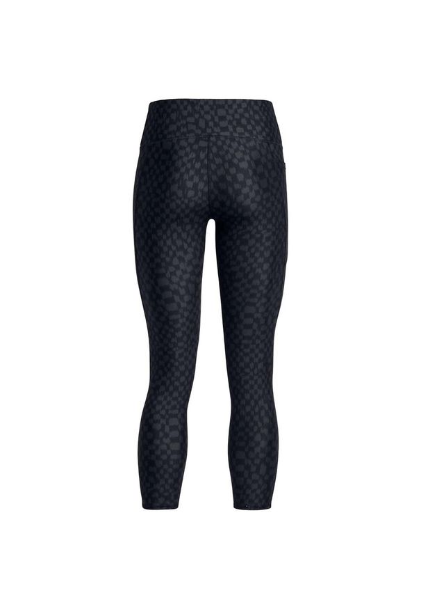 Legginsy Under Armour Ua Hg Armour Prt 7/8 Damskie. Kolor: czarny. Materiał: elastan, poliester. Sport: fitness