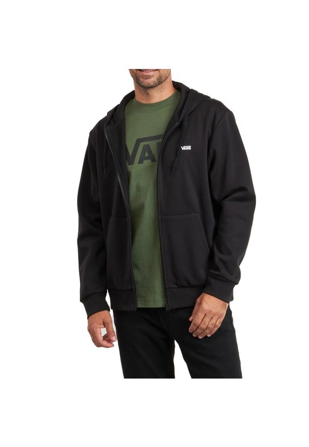 Vans - Bluza polarowa VANS LEFT CHEST FZ PO Czarny. Kolor: czarny. Materiał: polar. Sport: skateboard
