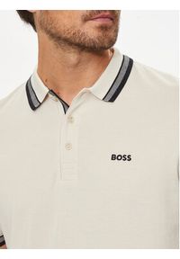 BOSS - Boss Polo Paddy 50469055 Écru Regular Fit. Typ kołnierza: polo. Materiał: bawełna #4