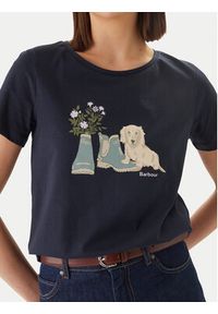 Barbour T-Shirt Brambles LTS0712NY73 Granatowy Regular Fit. Kolor: niebieski. Materiał: bawełna #2