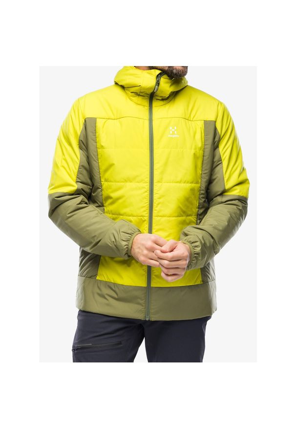 Haglöfs - Kurtka ocieplana męska Haglofs Mimic Silver Hood. Kolor: zielony. Sport: turystyka piesza