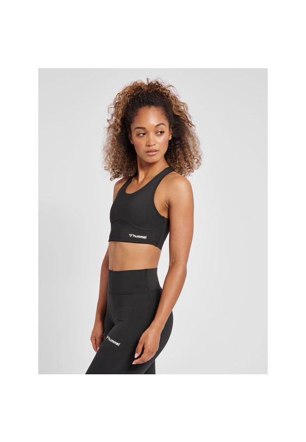 Damski biustonosz sportowy Hummel MT Grace. Kolor: czarny. Sport: fitness