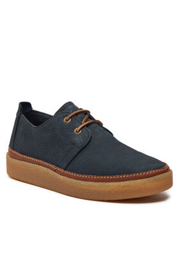 Clarks Półbuty Clarkwood Low 26176867 Granatowy. Kolor: niebieski. Materiał: skóra