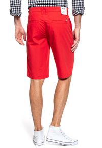 Mustang - SPODENKI MUSTANG Classic Chino Short Flame Scarlet 1009613 7130. Materiał: materiał #5