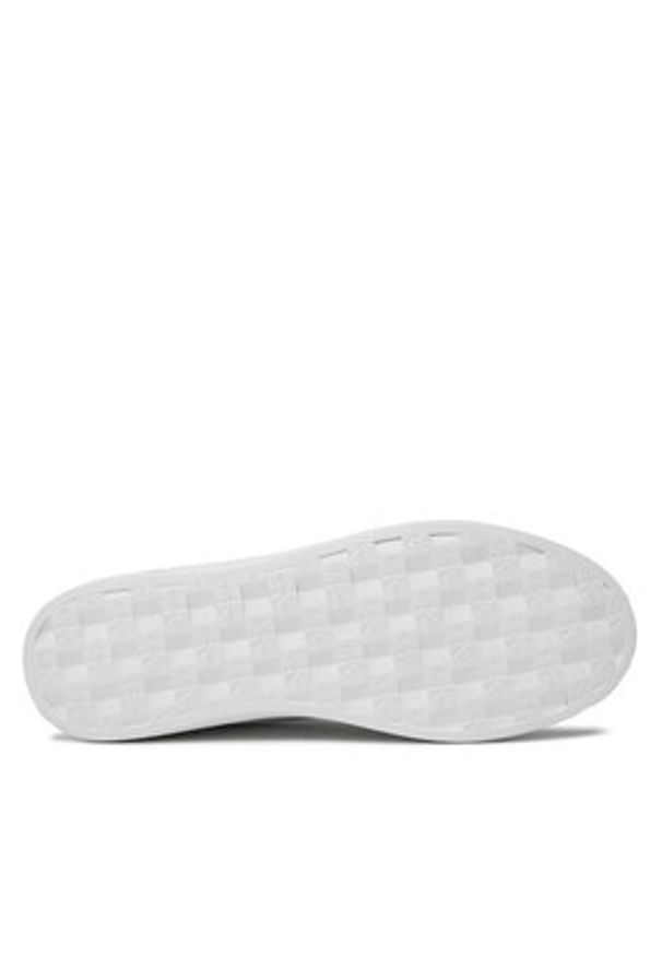 Calvin Klein Jeans Sneakersy Classic Cupsole Low Laceup Lth YM0YM00864 Beżowy. Kolor: biały. Materiał: skóra
