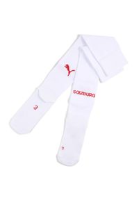 Puma - Męskie gładkie skarpety FC Red Bull Salzburg 24/25 PUMA White Red. Kolor: czerwony, biały, wielokolorowy. Wzór: gładki. Sport: piłka nożna