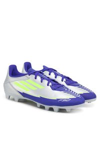 Adidas - adidas Buty do piłki nożnej F50 Club Messi Firm/Multi-Ground IH0916 Szary. Kolor: szary. Materiał: skóra