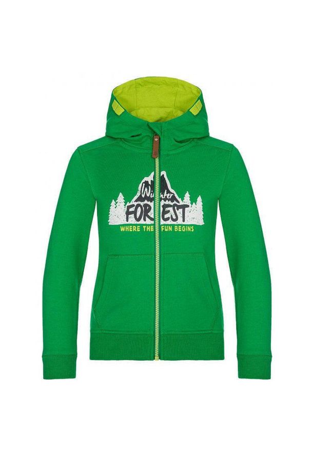 GLENMUIR - Dziecięca bluza z kapturem Loap Duson Classic - Miękka bawełna i ciepło. Typ kołnierza: kaptur. Kolor: wielokolorowy. Materiał: bawełna. Wzór: kolorowy