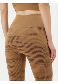EA7 Emporio Armani Legginsy 7W000518 AF13714 U6054 Brązowy Slim Fit. Kolor: brązowy. Materiał: syntetyk #4
