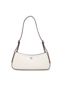 Calvin Klein Torebka Ck Small Shoulder Bag LV04F3170G Biały. Kolor: biały. Materiał: skórzane #1