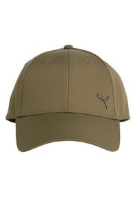 Puma - Czapka Z Daszkiem Z Metalowym Logo ESS. Kolor: zielony