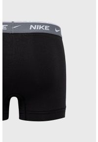 Nike bokserki (3-pack) męskie kolor czarny. Kolor: czarny. Materiał: skóra, tkanina, włókno