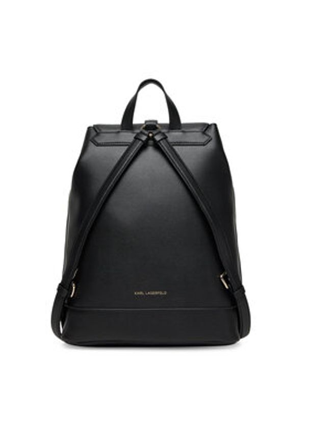 Karl Lagerfeld - KARL LAGERFELD Plecak A3W30154 Czarny. Kolor: czarny. Materiał: skóra
