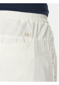 Blend Szorty materiałowe 20718409 Biały Regular Fit. Kolor: biały. Materiał: len, bawełna