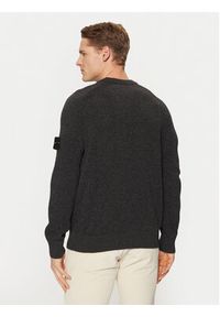 Stone Island Sweter 8115545B4 Szary Regular Fit. Kolor: szary. Materiał: wełna #5