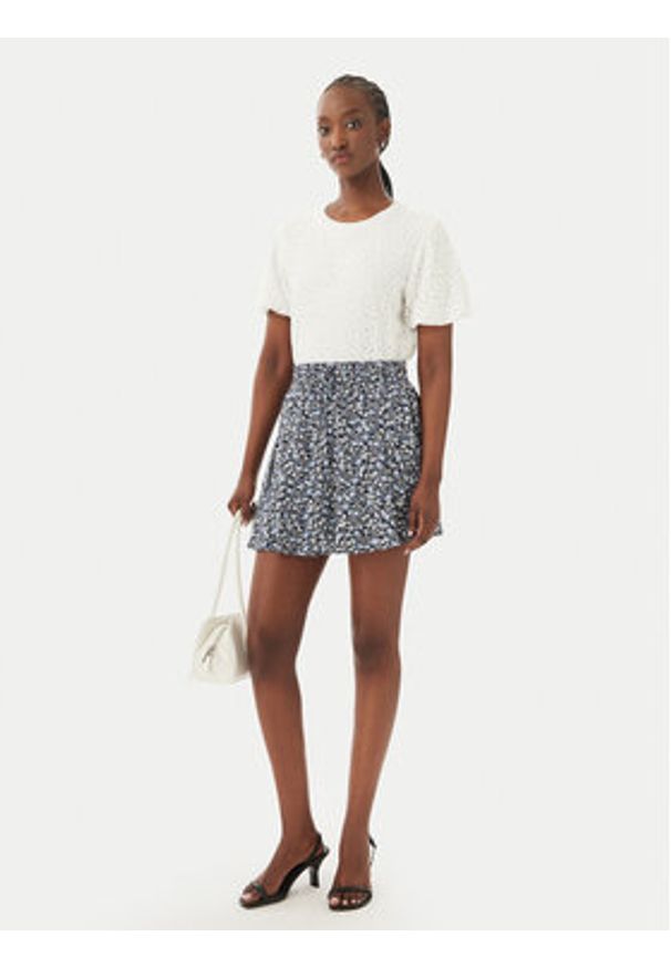only - ONLY Spódnica mini Nala 15322967 Granatowy Regular Fit. Kolor: niebieski. Materiał: wiskoza
