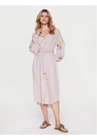 Silvian Heach Sukienka koszulowa GPP23371VE Fioletowy Regular Fit. Kolor: fioletowy. Materiał: syntetyk. Typ sukienki: koszulowe #1