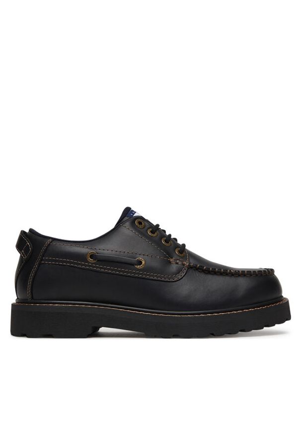 Tommy Jeans Półbuty Archive '01 Boat Shoe Leather EM0EM01651 Czarny. Kolor: czarny. Materiał: skóra