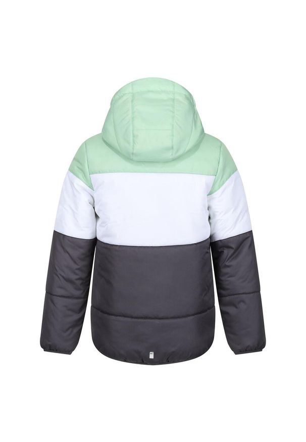 Regatta - Kurtka Dziecięca Lofthouse VII Terrain Print Padded Jacket. Kolor: biały, zielony, wielokolorowy. Materiał: puch. Wzór: nadruk. Styl: sportowy
