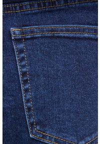 Answear Lab szorty jeansowe damskie kolor granatowy gładkie high waist. Stan: podwyższony. Kolor: niebieski. Materiał: jeans. Wzór: gładki. Styl: wakacyjny #4