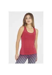 ELPLAYER - Top fitness damski ZERL amarena. Kolor: czerwony. Materiał: poliester, elastan. Sport: fitness #1