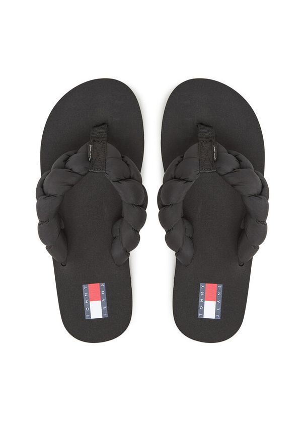 Japonki Tommy Jeans. Kolor: czarny