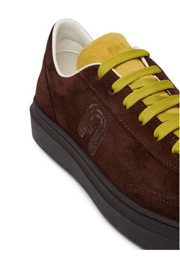 Furla Sneakersy Hype YM50HYP BX3494 PT 5300S Brązowy ciemny. Kolor: brązowy. Materiał: zamsz, skóra