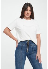 Elisabetta Franchi - T-shirt damski z logo ELISABETTA FRANCHI #1