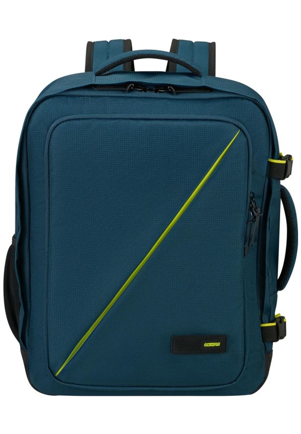 AMERICAN TOURISTER - Plecak American Tourister Take2Cabin M niebieski. Kolor: niebieski. Materiał: materiał. Styl: biznesowy, casual, elegancki