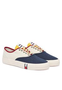 TOMMY HILFIGER - Tommy Hilfiger Tenisówki Archive Vulc Y2K EM0EM01728 Biały. Kolor: biały. Materiał: materiał #4