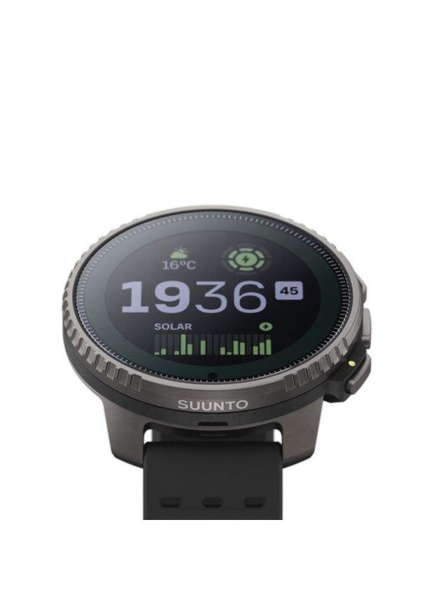 SUUNTO - Suunto Vertical Titanium Solar Black. Styl: sportowy, casual