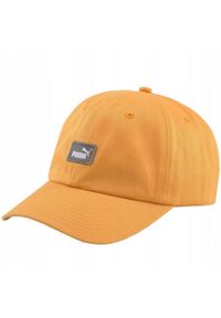 Puma - Bawełniana Czapka Z Daszkiem Essential III. Kolor: żółty. Materiał: bawełna